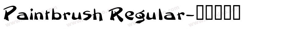 Paintbrush Regular字体转换